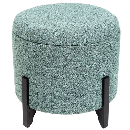 Mafra M Light-Blue Storage Bench – H34 × W37 × L37 cm