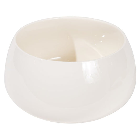 Salad bowl Nora, white color, porcelain, H10,8cm, D21cm
