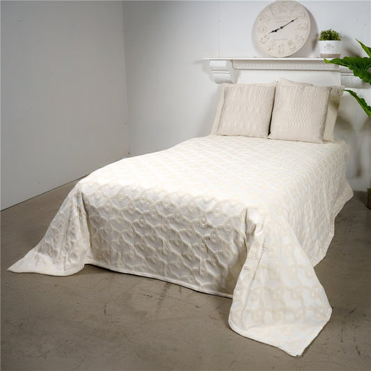 Bed cover Highaway, beige, 220x260cm