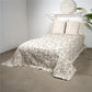 Bed cover Petal, beige, 220x260cm