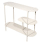 Bookshelf Haja, beige color, metall, H70x90x32cm