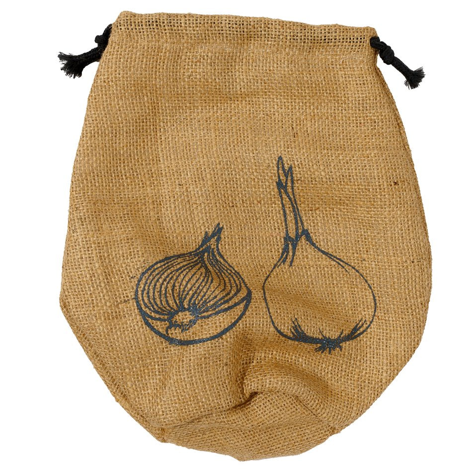 Mini Onion Bag – Burlap & Cotton Storage