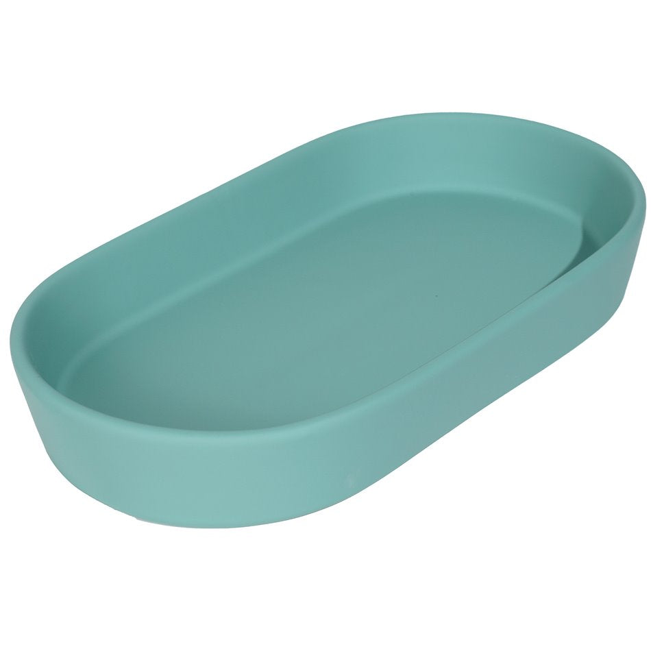 Plate Rub, turquoise, H3x19.3x10.6cm