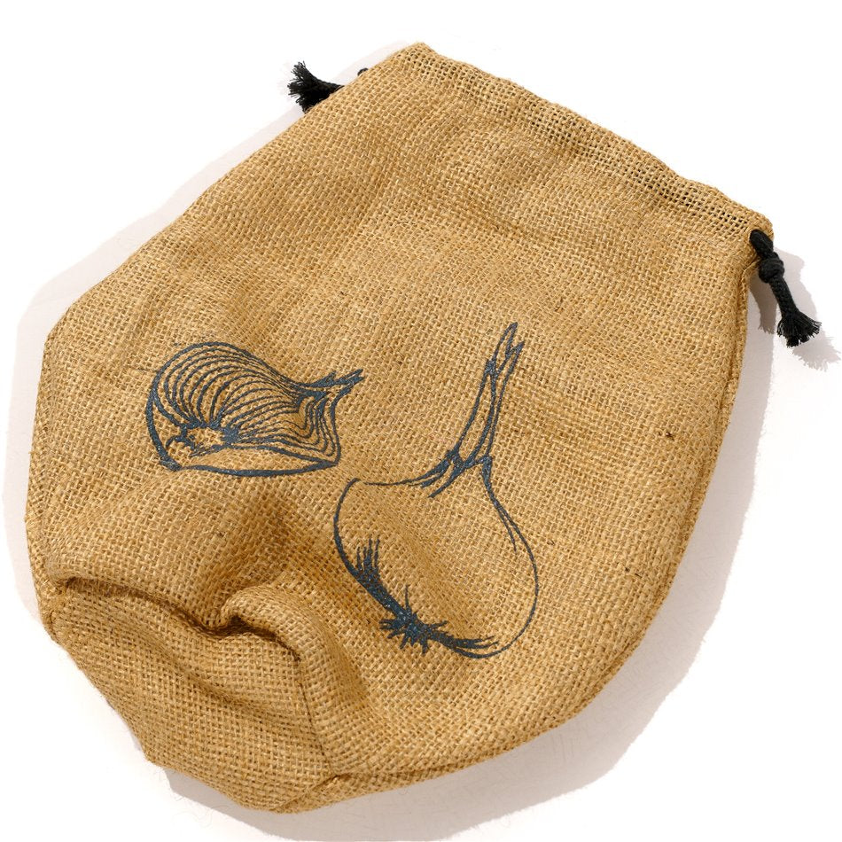 Mini Onion Bag – Burlap & Cotton Storage