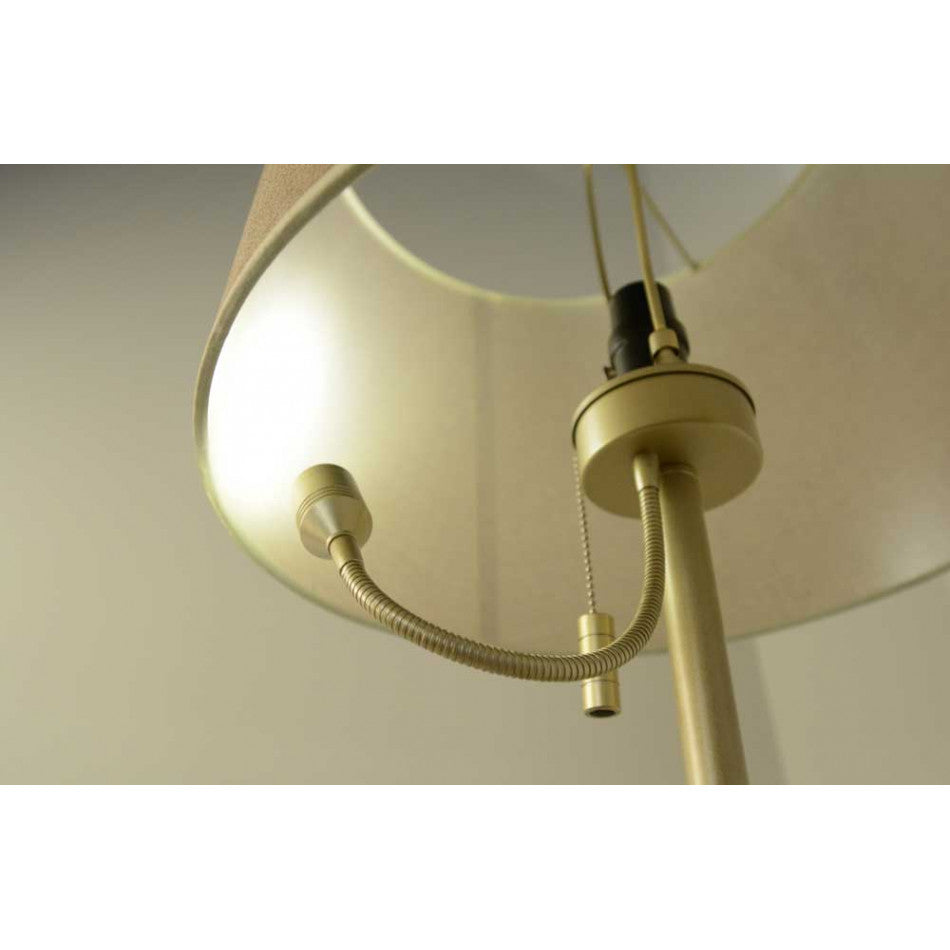 Floor lamp Sarli with LED reading light, H166xD41cm, E27 60W(MAX), LED 1x1W