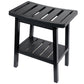 Bamboo Bench Black – H46 × L39.5 × W25 cm