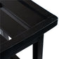 Bamboo Bench Black – H46 × L39.5 × W25 cm