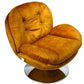 Leisure chair Vanesa, vintage gold 15, rotatable 360 degrees, 84x50xH85, seat height 46cm