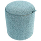 Viktory M Storage Ottoman-Table Light Blue – H38 × Ø34.5 cm