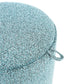 Viktory M Storage Ottoman-Table Light Blue – H38 × Ø34.5 cm
