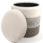 Vails M Storage Ottoman Brown – H38 × Ø33 cm