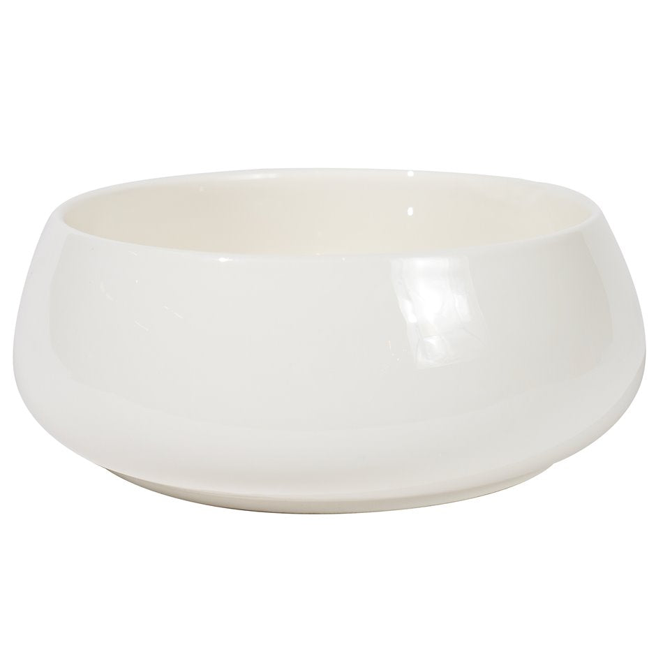 Bowl Nora, white color, porcelain, D15.3cm, H6cm