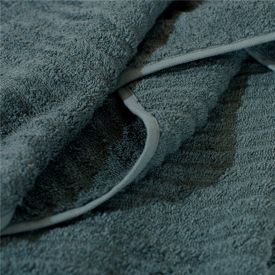 Bamboo towel Stripe, 70x140cm, blue, 550g/m2