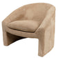 Armchair Delano, light brown color, H84x74x72cm seat height 47cm