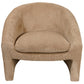 Armchair Delano, light brown color, H84x74x72cm seat height 47cm