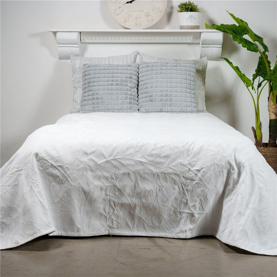 Bed cover Berries, white, 160X220cm