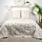 Bed cover Petal, beige, 220x260cm