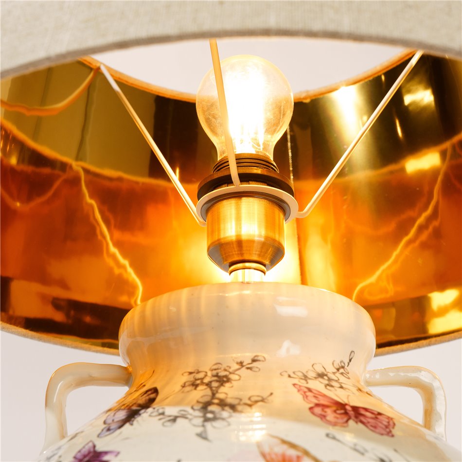 Table lamp Nantiglo, H35cm, D27cm, E27 60W(MAX)