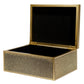 Box plasic Fulga M, golden color, H8.5x20x15cm