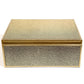 Box plasic Fulga L, golden color, H10x25x18.5cm