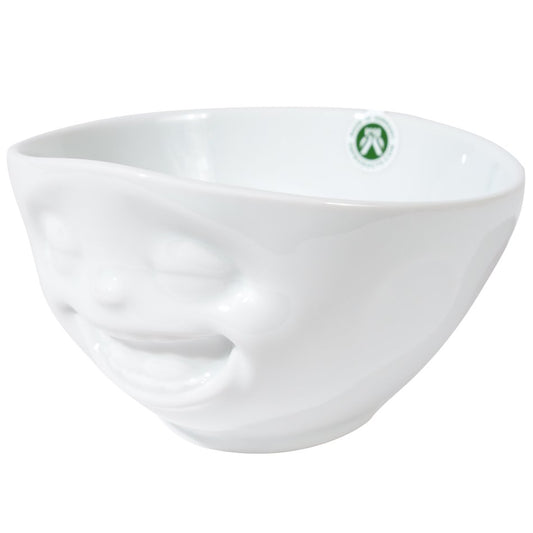 Bowl Laughing, white, 500ml, D15cm, H10,5cm