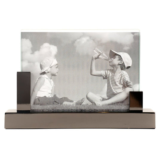 Photo frame Malme, black color, zinc, 15x10cm