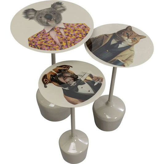 Business Animal Side Table Set – 3-Piece Decorative Accent Tables
