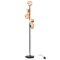 Floor lamp Rade 5, blue/chrom, H170x D30cm, E14x5 40W(MAX)