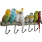 Coat rack Exotic birds, 5 hooks, H24x54x6.5cm