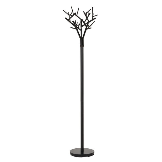 Coat hanger Hylith, black, steel, D40cm, H180cm