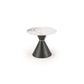 Horetti Coffee Table – Small Round Sintered Stone Top with Steel Frame