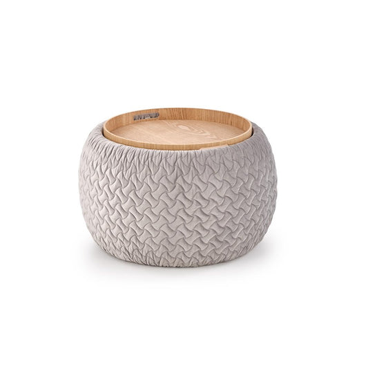 Light Grey Hono Storage Ottoman-Table
