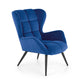 Lounge chair Harion, navy blue, H91x75x86cm, seat H48cm