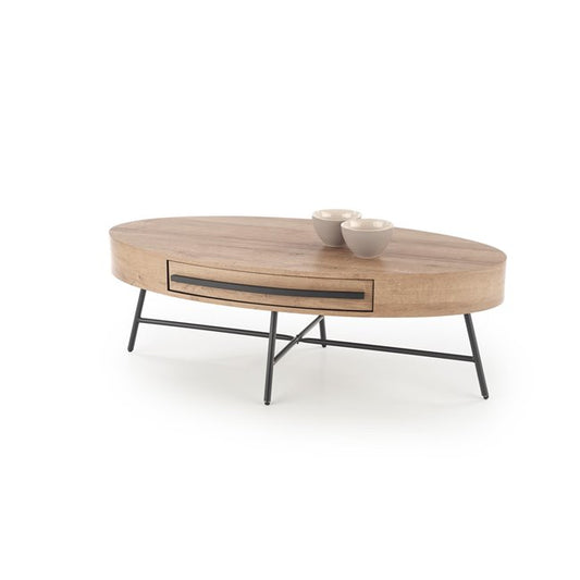 Harolina Coffee Table – Rectangular MDF Top with Steel Frame
