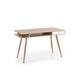 Hyrathis Desk – Oak and White MDF with Steel Frame