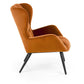 Lounge chair Harion, cinnamon color, H91x75x86cm, seat H48cm
