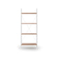 Shelf Harvik, white/oak colorr, MDF/steel, H148x60x32cm