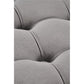 Grey Velvet Hunez Storage Ottoman – Round Accent Bench