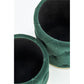 Set of 2 Holly Dark Green Poufs