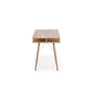 Hyrathis Desk – Oak and White MDF with Steel Frame