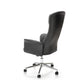 Hagento Adjustable Office Chair – Graphite Black Eco Leather & Fabric, Modern Executive Design