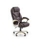 Hesmond Adjustable Office Chair – Dark Brown Eco Leather, Modern Executive Design