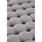 Grey Velvet Hunez Storage Ottoman – Round Accent Bench