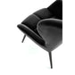 Lounge chair Harion, black, H91x75x86cm, seat H48cm