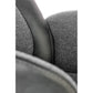 Hagento Adjustable Office Chair – Graphite Black Eco Leather & Fabric, Modern Executive Design