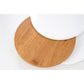 Hichelo Coffee Table – White & Oak Design, Ø80×27 cm