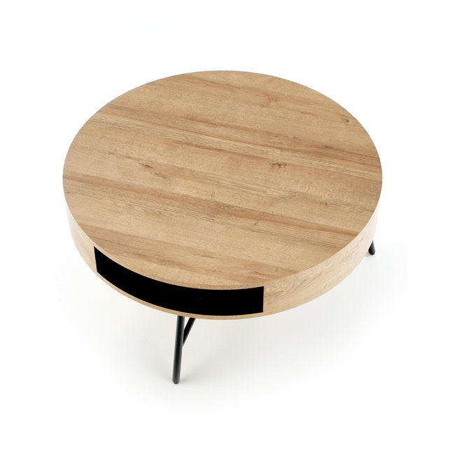 Hamilla Coffee Table – Round MDF Top with Steel Base