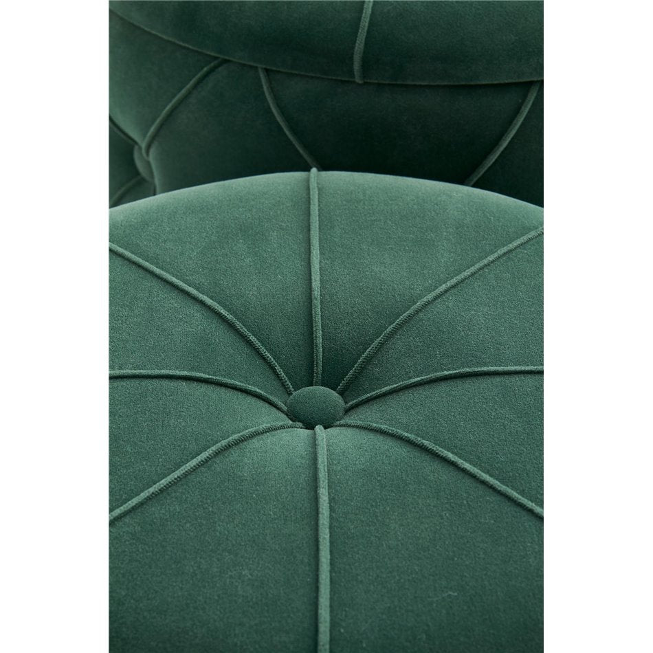 Set of 2 Holly Dark Green Poufs