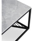 Hanfiny Coffee Table - Grey Sintered Stone Top with Steel Frame