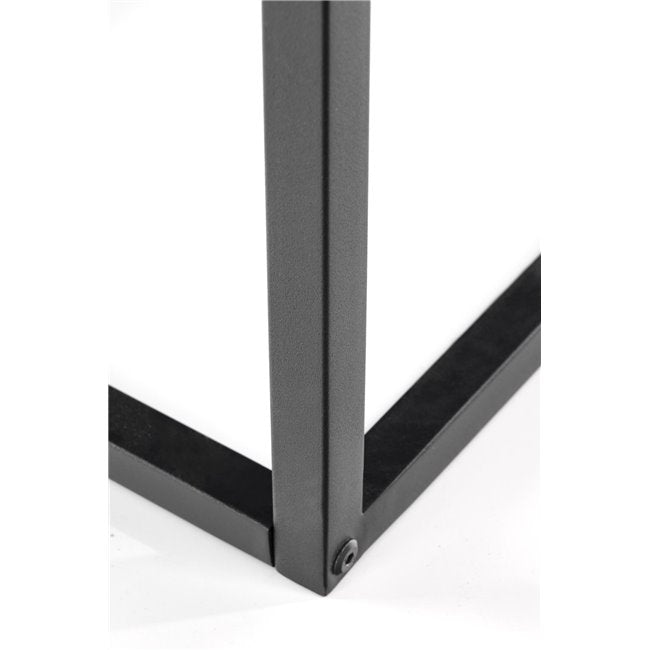 Hespa Coffee Table – Natural & Black MDF Top with Steel Frame, 100×60×39 cm